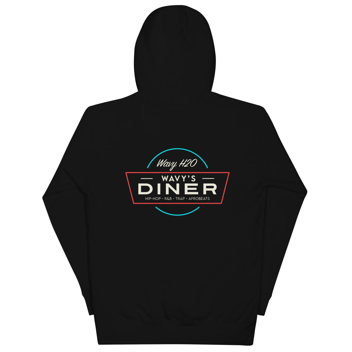 Wavy H2O Diner Black Hoodie