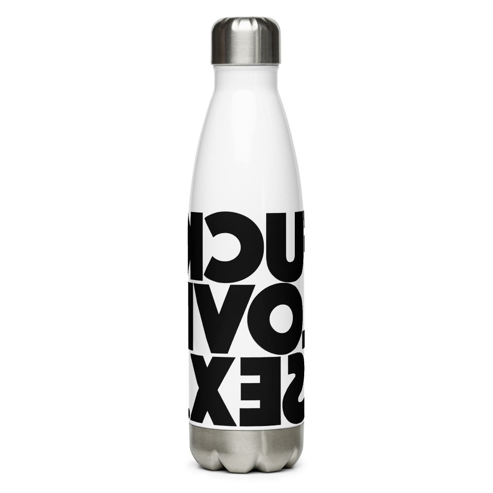 FUCK.LOVE.SEX. Stainless Steel Water Bottle