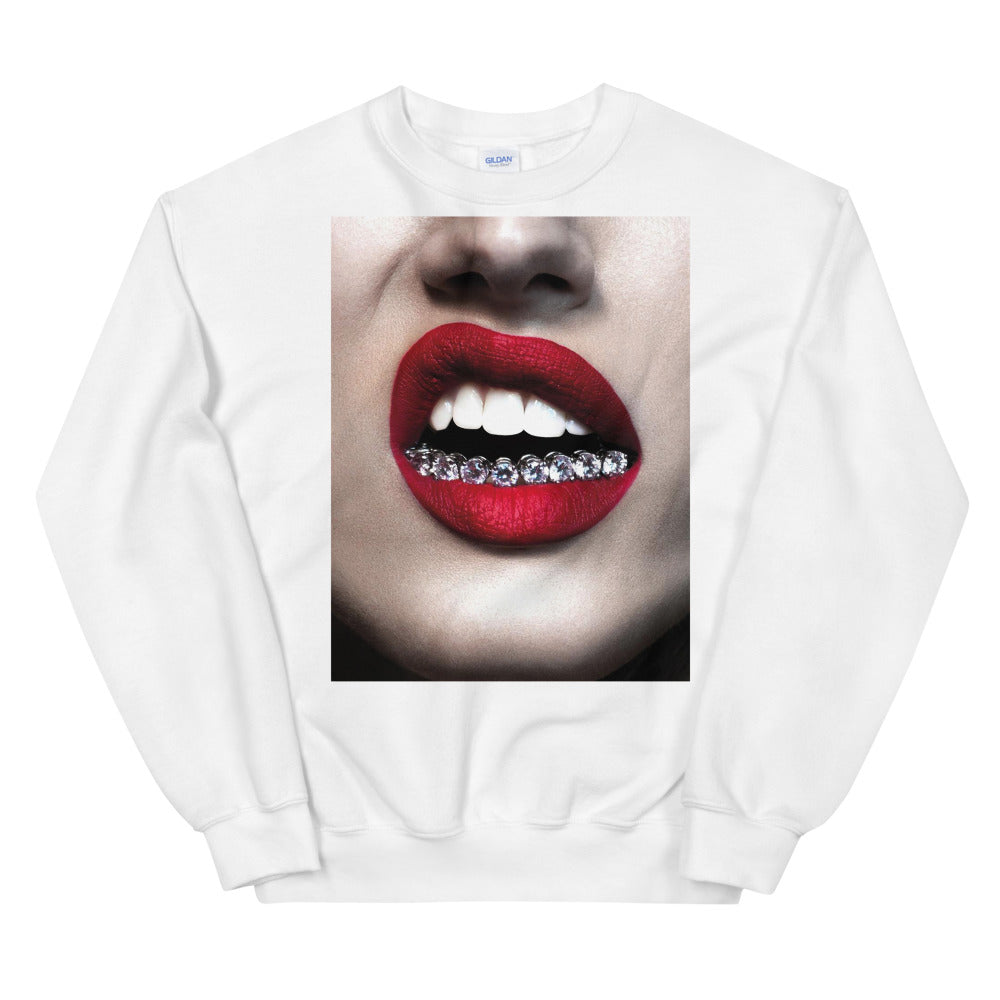 Diamond Grillz White Sweatshirt