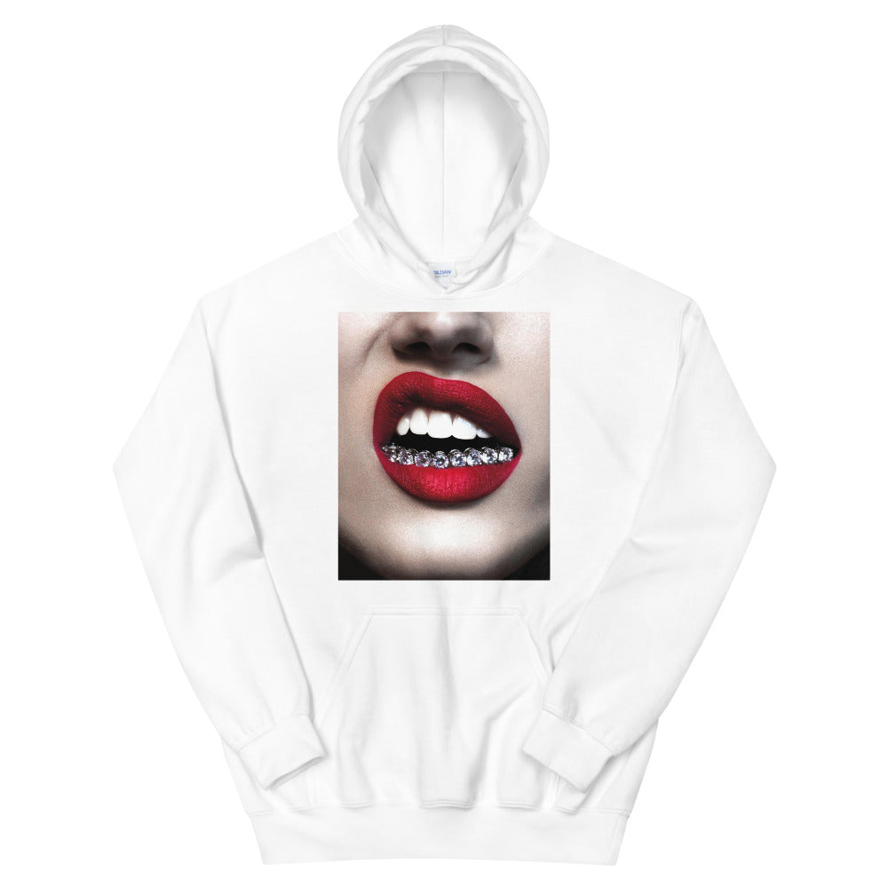 Diamond Grillz White Hoodie