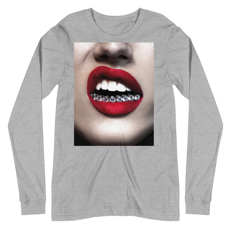 Diamond Grillz Long Sleeve Grey Shirt