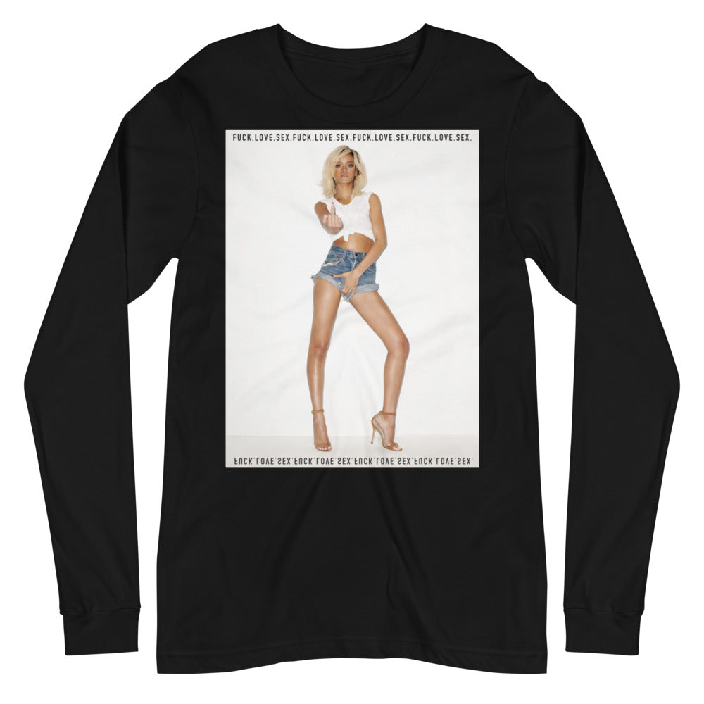 Rih Black Long T-Shirt