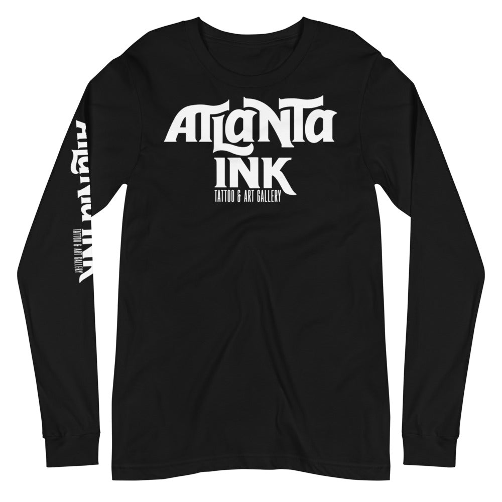 ATLANTA INK Logo Black Long Sleeve Shirt